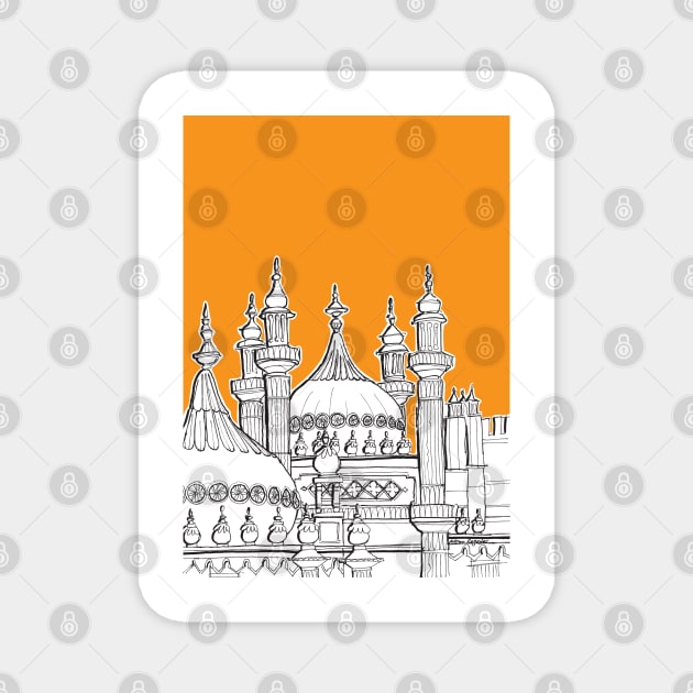 Royal Pavilion Brighton Magnet by AdamRegester