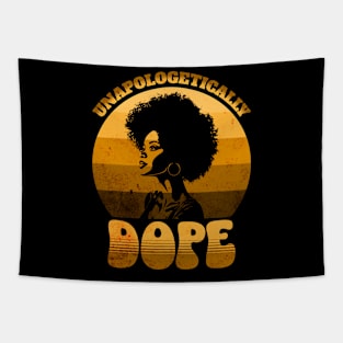 Unapologetically Dope Woman Black History Tapestry