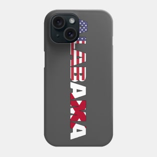 Alabama State Flag/American Flag logo Phone Case