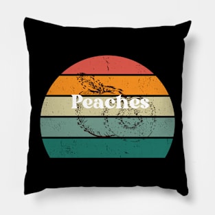 Peaches Record Pillow