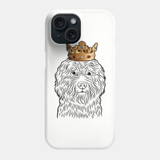 Barbet Dog King Queen Wearing Crown Phone Case