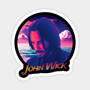 Mr.Wick - vintage sunset Magnet