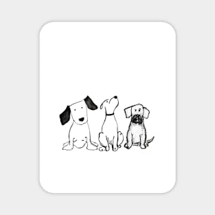 Dogs Kids drawing Magnet