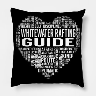 Whitewater Rafting Guide Heart Pillow