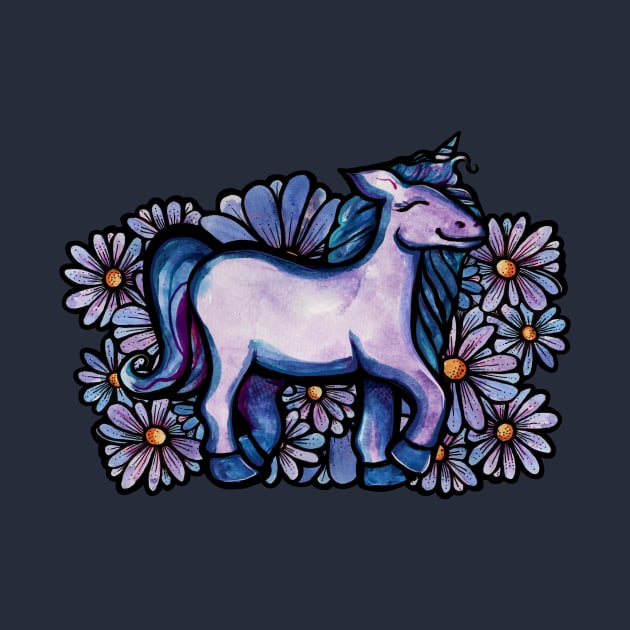 Purple Unicorn by bubbsnugg