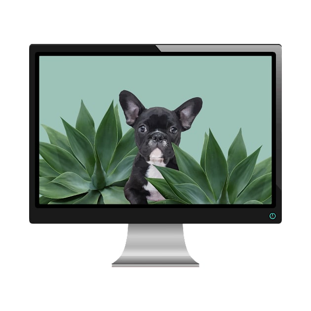 French Bulldog Computer by Move-Art