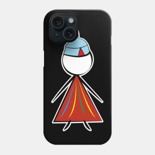 Madeira Island Young Girl Stick Figure inspired by Folklore Phone Case