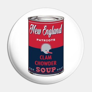 New England Patriots Soup Can Pin