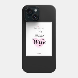 Valentine day/Heart wife card/Love/Anniversary/for wife rose bouquet Phone Case