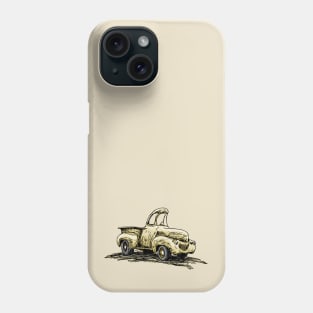 Yellow Classic Truck Cartoon Phone Case