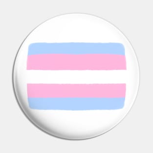 crayon pride flags: trans Pin