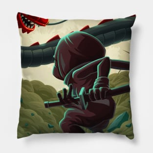 DRAGON VS NINJA Pillow