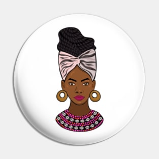 African woman Pin