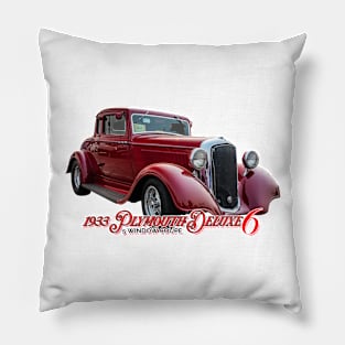 1933 Plymouth Deluxe Six 5 Window Coupe Pillow