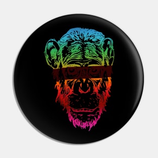 Enlightened Chimp Pin