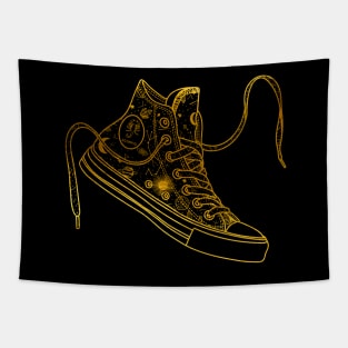 Scorpio high tops - Gold Tapestry