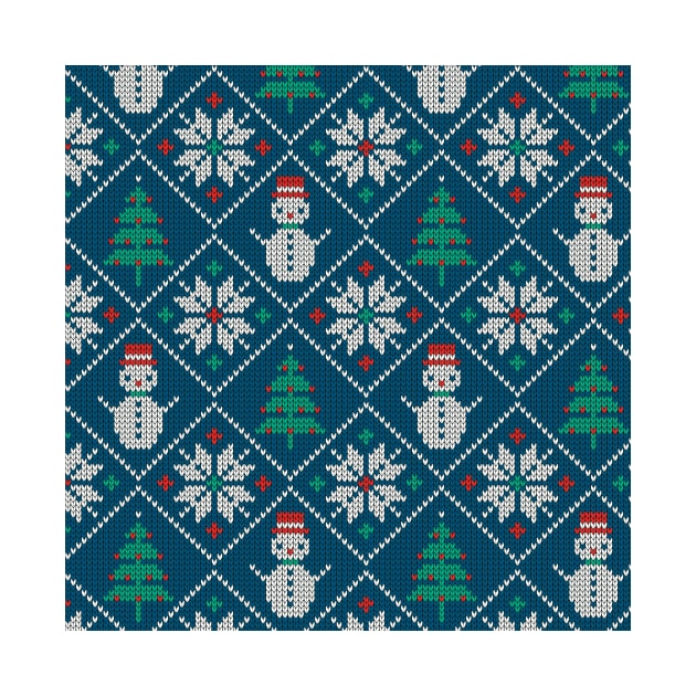 Christmas knitted pattern by Inspired-DS