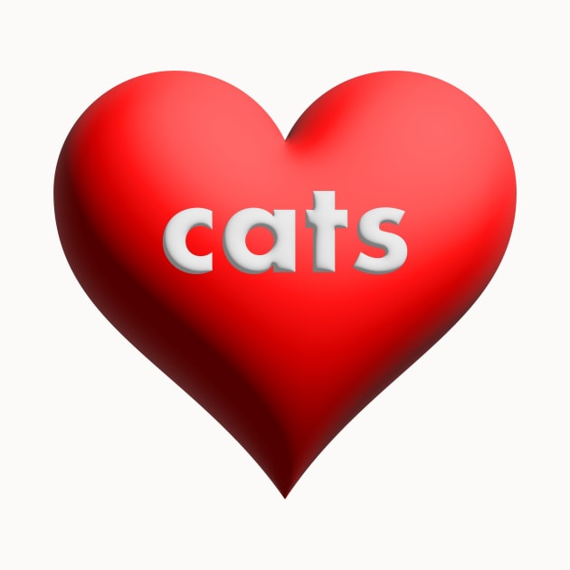 I Love Cats by elizabethtruedesigns