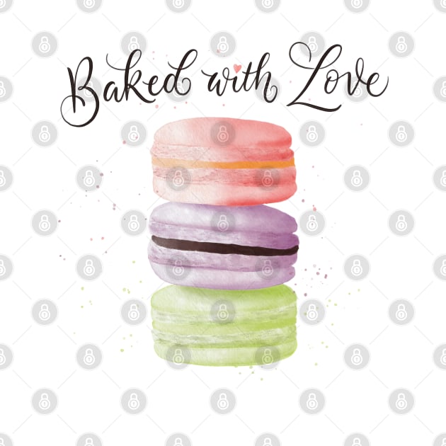 Macarons: Baked with love by CalliLetters