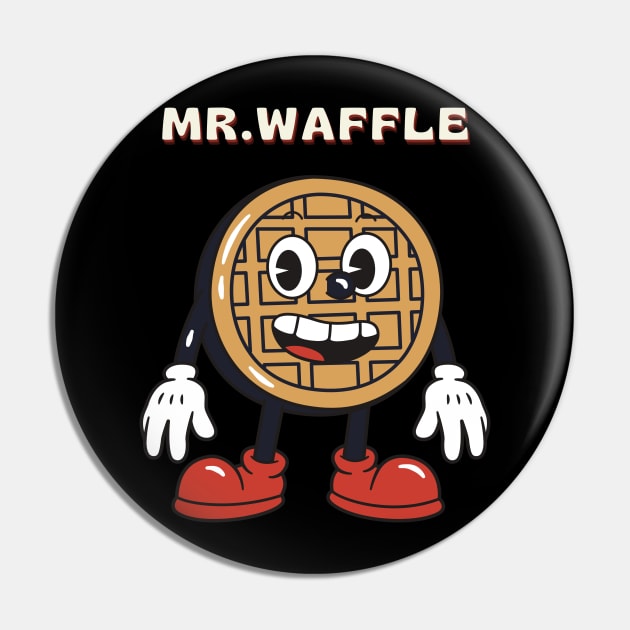 Mr. Waffle Pin by J0TASHOP 