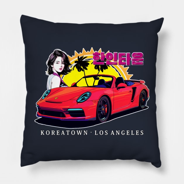 Koreatown Los Angeles Pillow by Underground Cargo