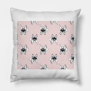 Blush pink Frenchies Pillow