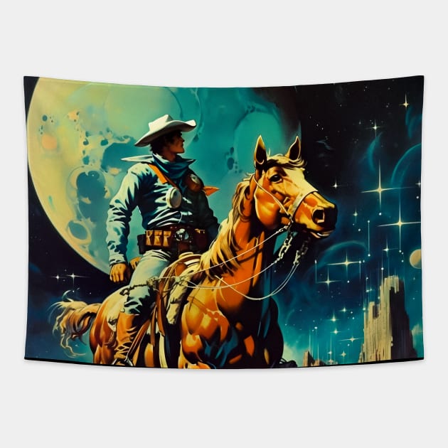 The Space Cowboy Tapestry by Taudalpoi