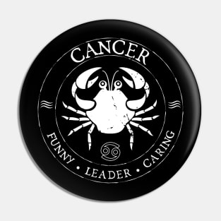 Cancer Zodiac Birthday Star Sign Zodiac Gift Pin