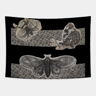 abstract lost moth Tapestry