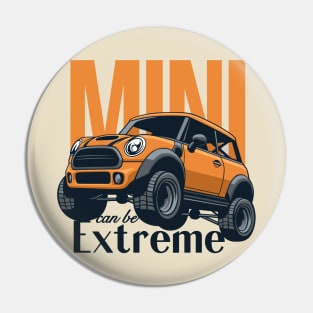 Car mini retro offroad extreme orange Pin