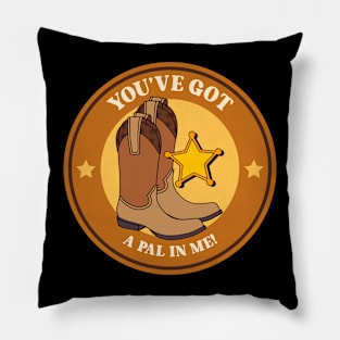 Western Boots Sheriff  Pal Cowboy Boots Pillow