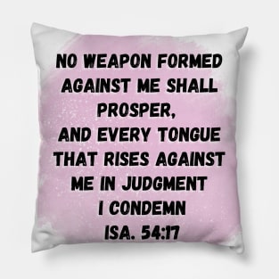 Isaiah 54:17 Pillow