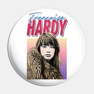 Francoise Hardy / Retro Francophile Design Pin