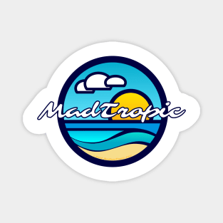 Beach Glass Logo - navy Magnet