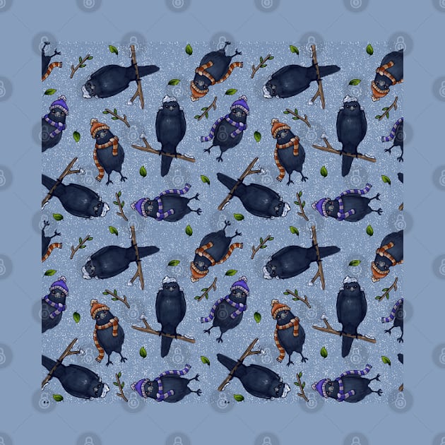 Crows and Snow by little peg designs