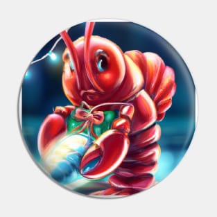 Cute Lobster Drawing Pin