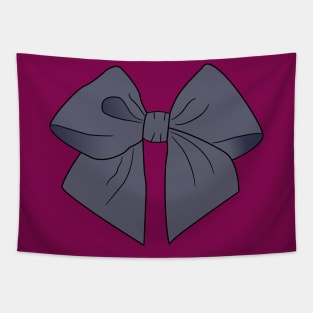 Charcoal Vector Bow Tapestry