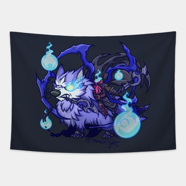 The Wolf of Sleepy Hollow Tapestry by dewanata_18