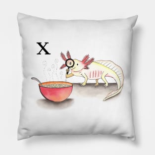 X is for aXolotl (kind of) Pillow