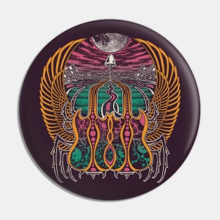 Cosmic Scarab Pin