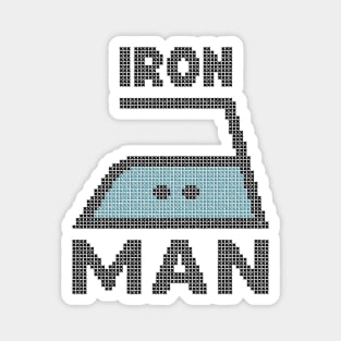 IRON MAN - Funny faux embroidery print Magnet