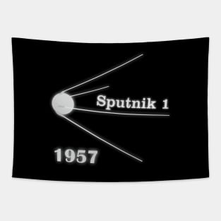 Sputnik Space Sattelite Tapestry