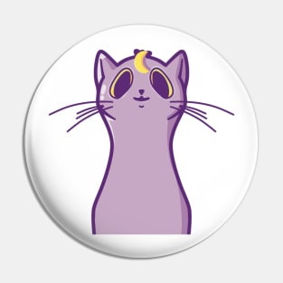 Cute Purple Galaxy Cat, Space Cat Pin