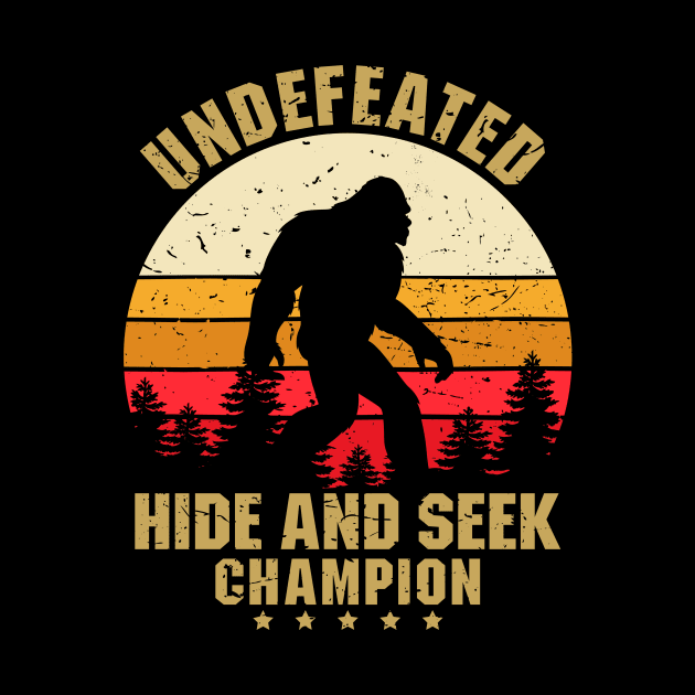 Vintage Undefeated Hide And Seek Champion Shirt Bigfoot 2 by luisharun