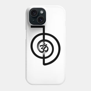 Spiritual Cho-Ku-Rei and Om symbols Phone Case