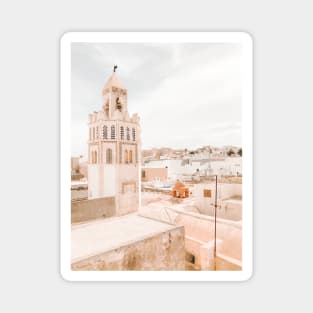 Pink buildings in Sousse in Tunisia Magnet