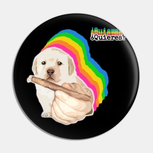 ¿Quieres? Puppy Meme Pin