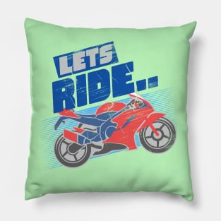 Lets Ride Pillow