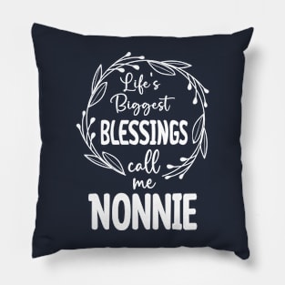 nonnie with circle Pillow