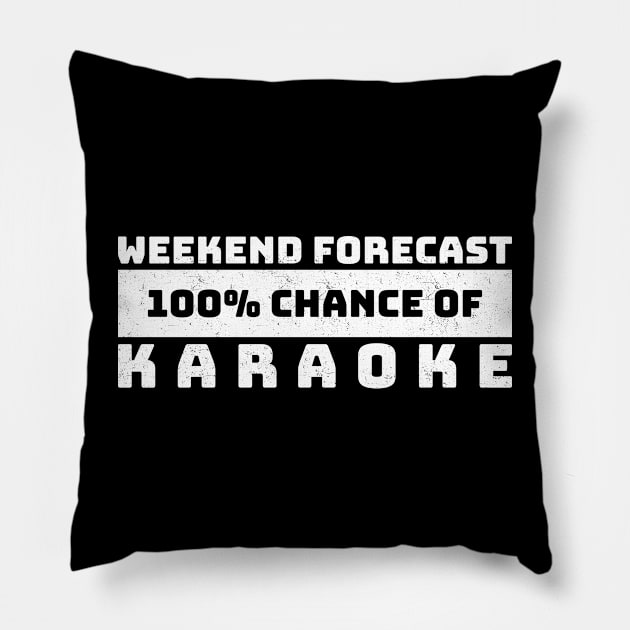 Weekend Forecast Hundred Percent Chance Of Karaoke - gradient retro .DNS Pillow by CoinDesk Podcast